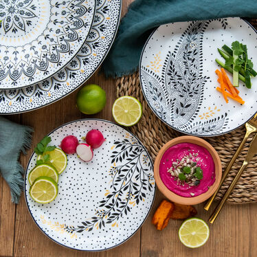 Sara Miller Artisanne Noir Set of 4 Salad Plates Sara Miller Artisanne Noir Set of 4 Salad Plates
